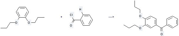 (3,4-Dipropoxyphenyl)-phenyl-methanone can be used to produce 1,2-Dipropoxy-benzene.